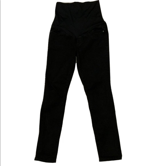 LOFT Denim - LOFT Maternity Jeans Skinny Dark Wash Stretch Full Panel Black Size 4M